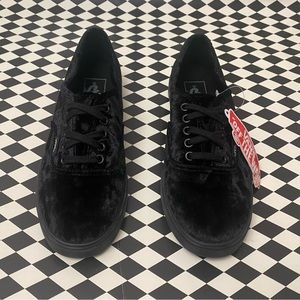 NWT Velvet Black Vans